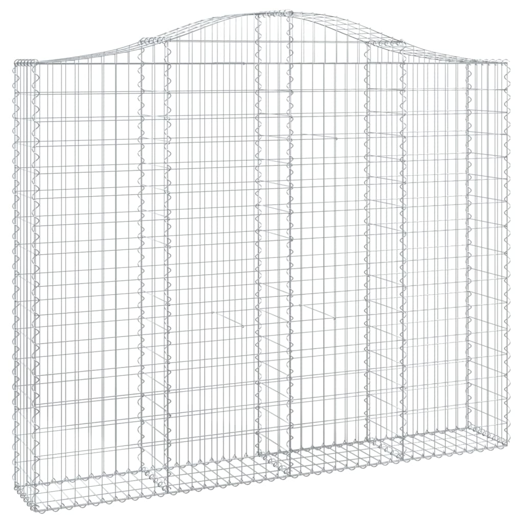 Cestos gabião arqueados 2pcs 200x30x160/180cm ferro galvanizado