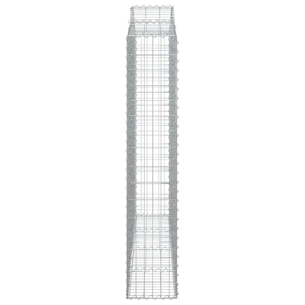 Cestos gabião arqueados 6pcs 200x30x160/180cm ferro galvanizado