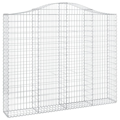 Cestos gabião arqueados 7pcs 200x30x160/180cm ferro galvanizado