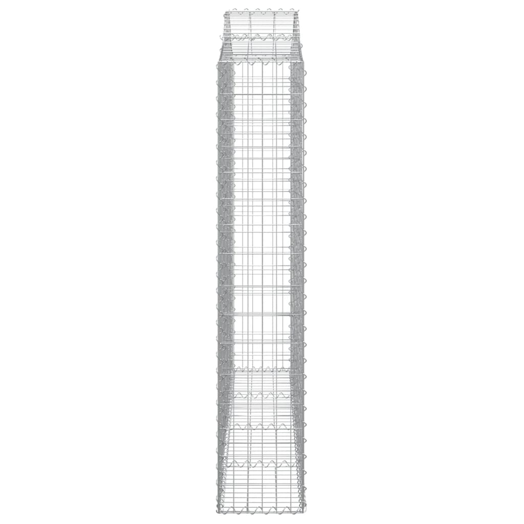 Cestos gabião arqueados 13pcs 200x30x160/180 ferro galvanizado