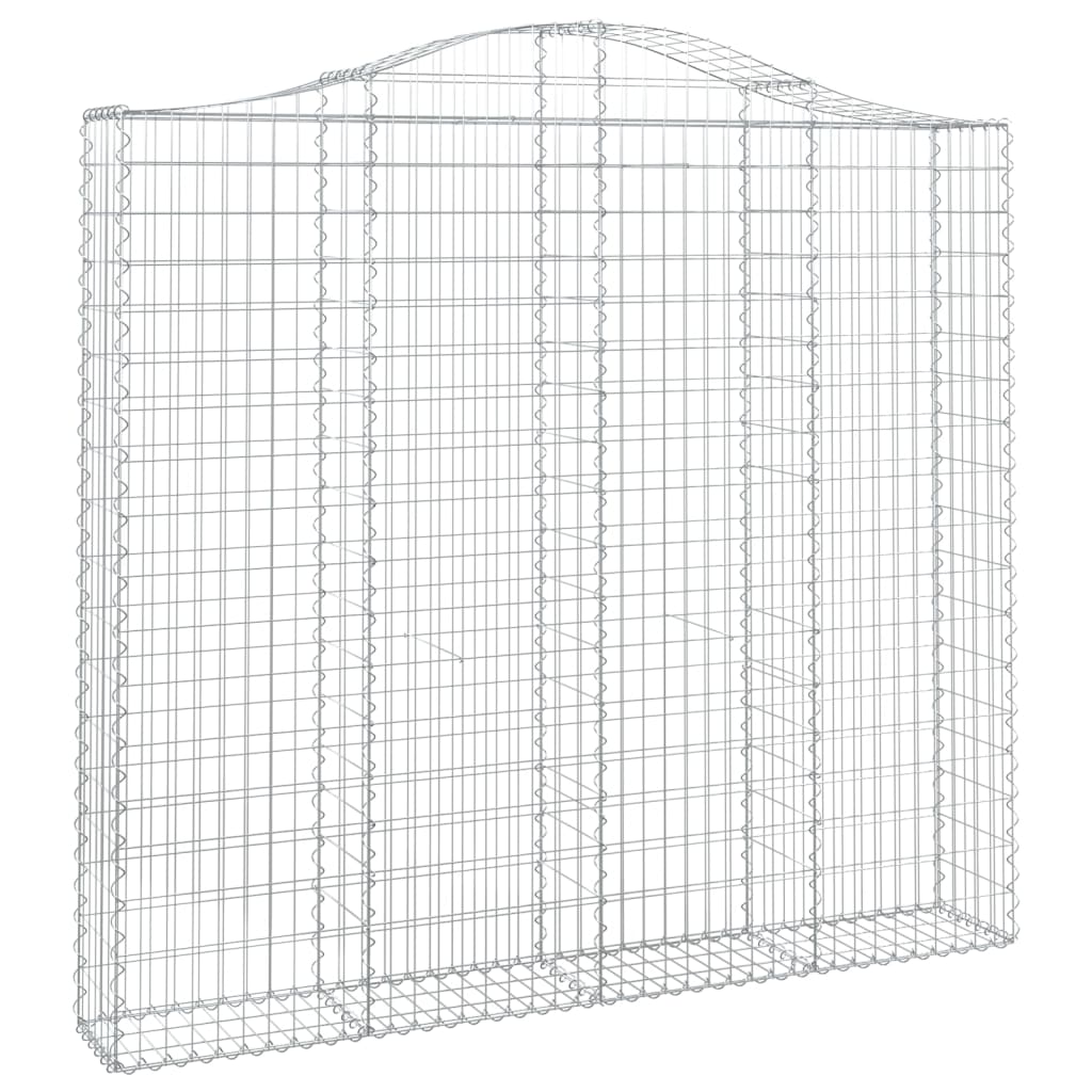 Cestos gabião arqueados 2pcs 200x30x180/200cm ferro galvanizado