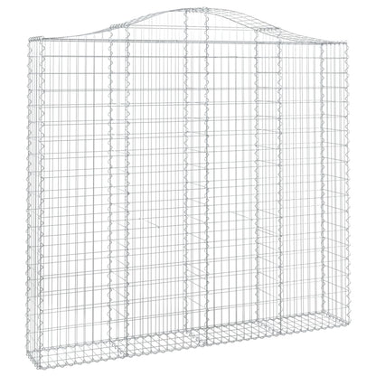 Cestos gabião arqueados 2pcs 200x30x180/200cm ferro galvanizado