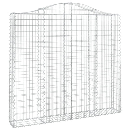 Cestos gabião arqueados 14 pcs 200x30x180/200 ferro galvanizado