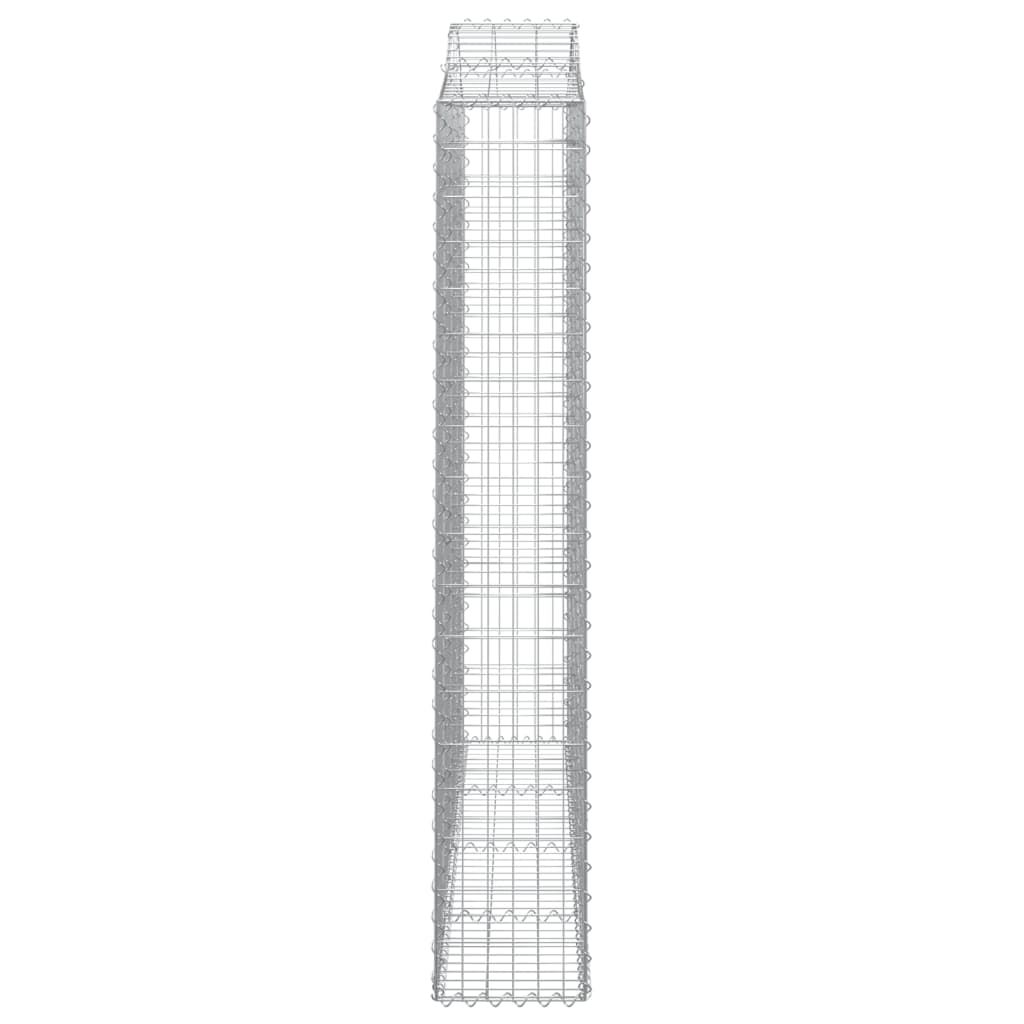 Cestos gabião arqueados 20 pcs 200x30x180/200 ferro galvanizado