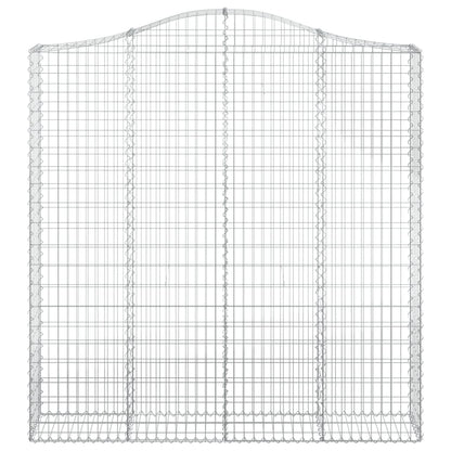 Cestos gabião arqueados 4pcs 200x30x200/220cm ferro galvanizado