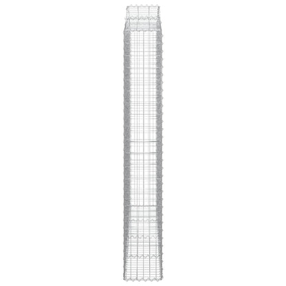 Cestos gabião arqueados 4pcs 200x30x200/220cm ferro galvanizado