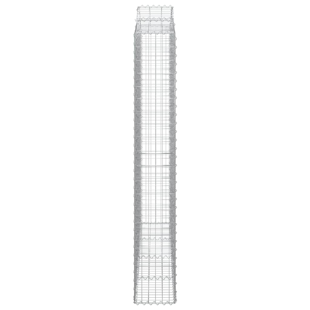 Cestos gabião arqueados 6pcs 200x30x200/220cm ferro galvanizado