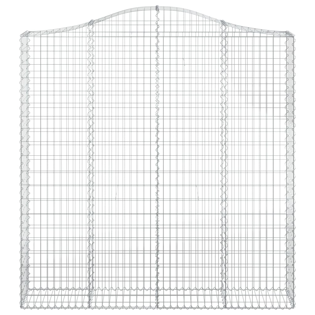 Cestos gabião arqueados 10 pcs 200x30x200/220 ferro galvanizado