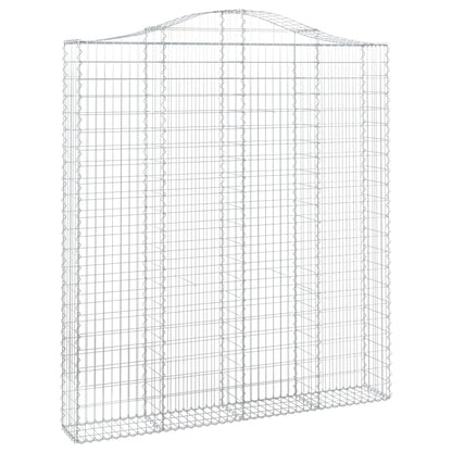 Cestos gabião arqueados 2pcs 200x30x220/240cm ferro galvanizado