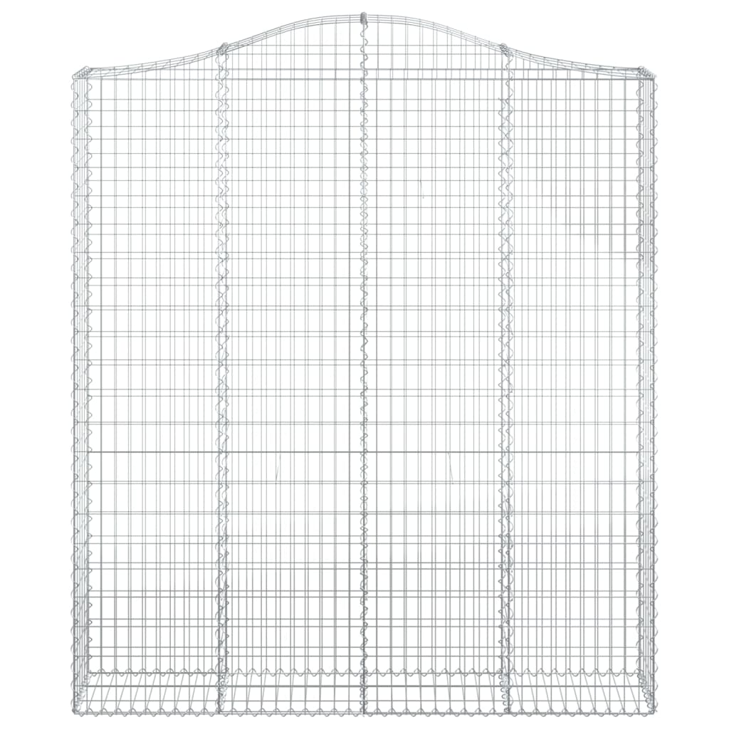 Cestos gabião arqueados 2pcs 200x30x220/240cm ferro galvanizado