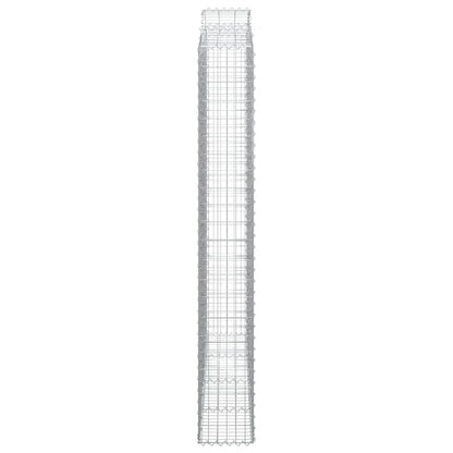 Cestos gabião arqueados 2pcs 200x30x220/240cm ferro galvanizado