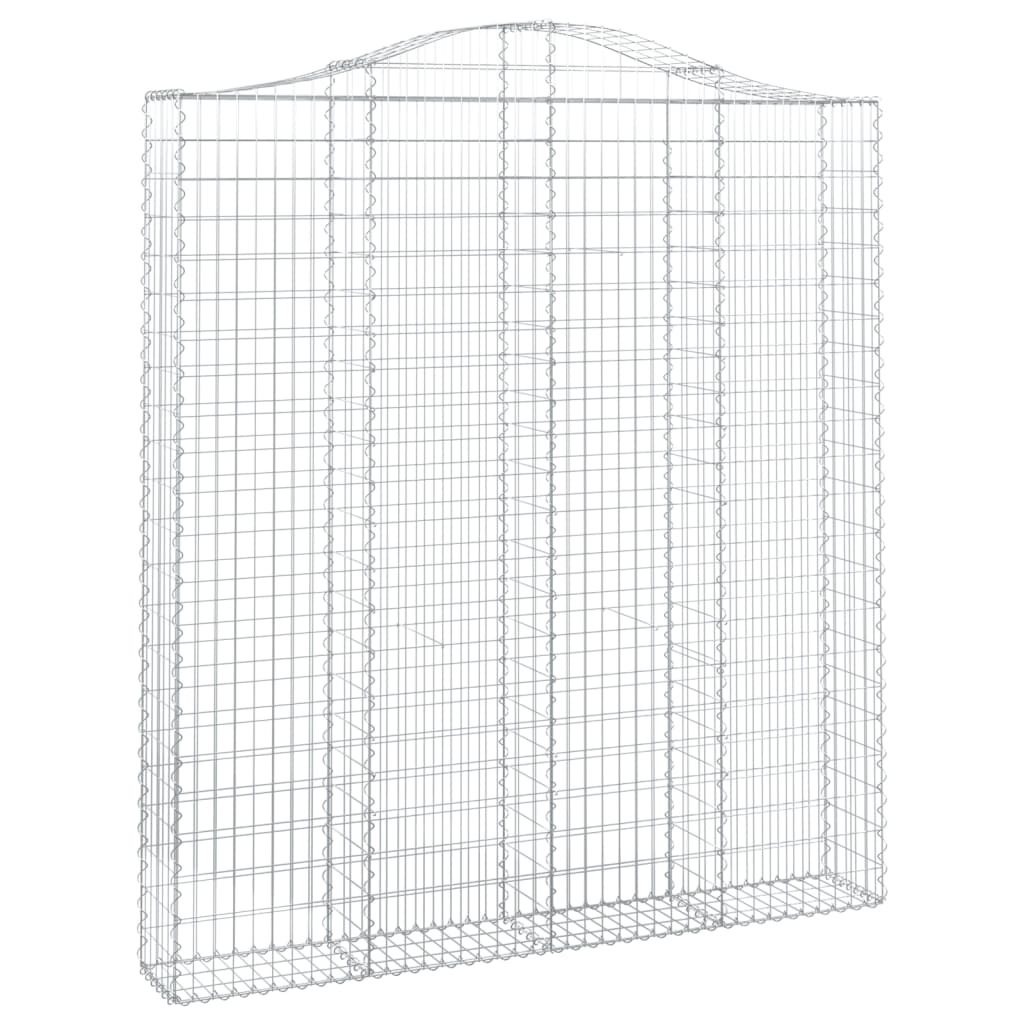 Cestos gabião arqueados 5pcs 200x30x220/240cm ferro galvanizado