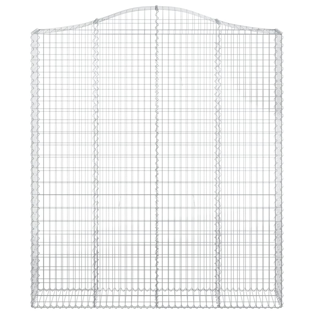 Cestos gabião arqueados 5pcs 200x30x220/240cm ferro galvanizado