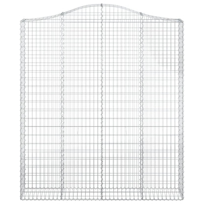 Cestos gabião arqueados 5pcs 200x30x220/240cm ferro galvanizado