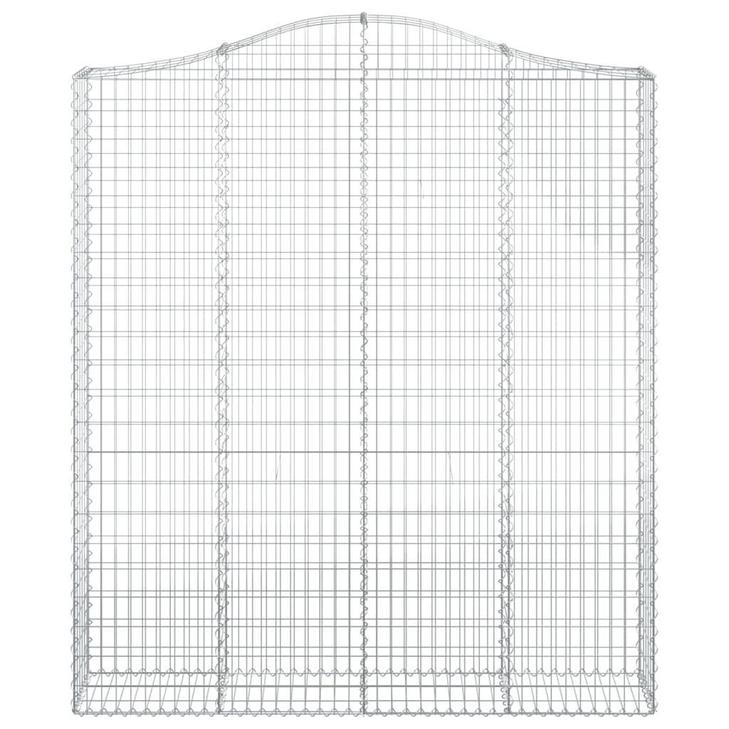 Cestos gabião arqueados 8pcs 200x30x220/240cm ferro galvanizado