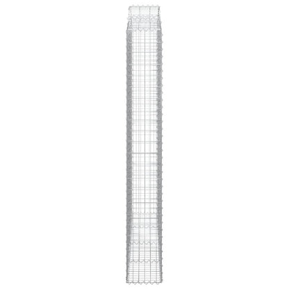 Cestos gabião arqueados 8pcs 200x30x220/240cm ferro galvanizado