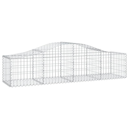 Cestos gabião arqueados 12pcs 200x50x40/60 cm ferro galvanizado