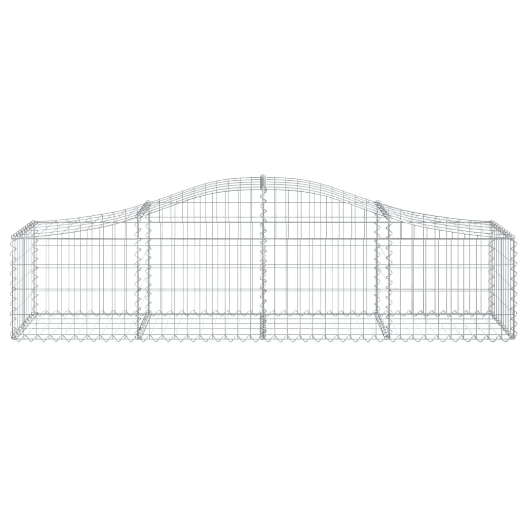 Cestos gabião arqueados 25pcs 200x50x40/60 cm ferro galvanizado