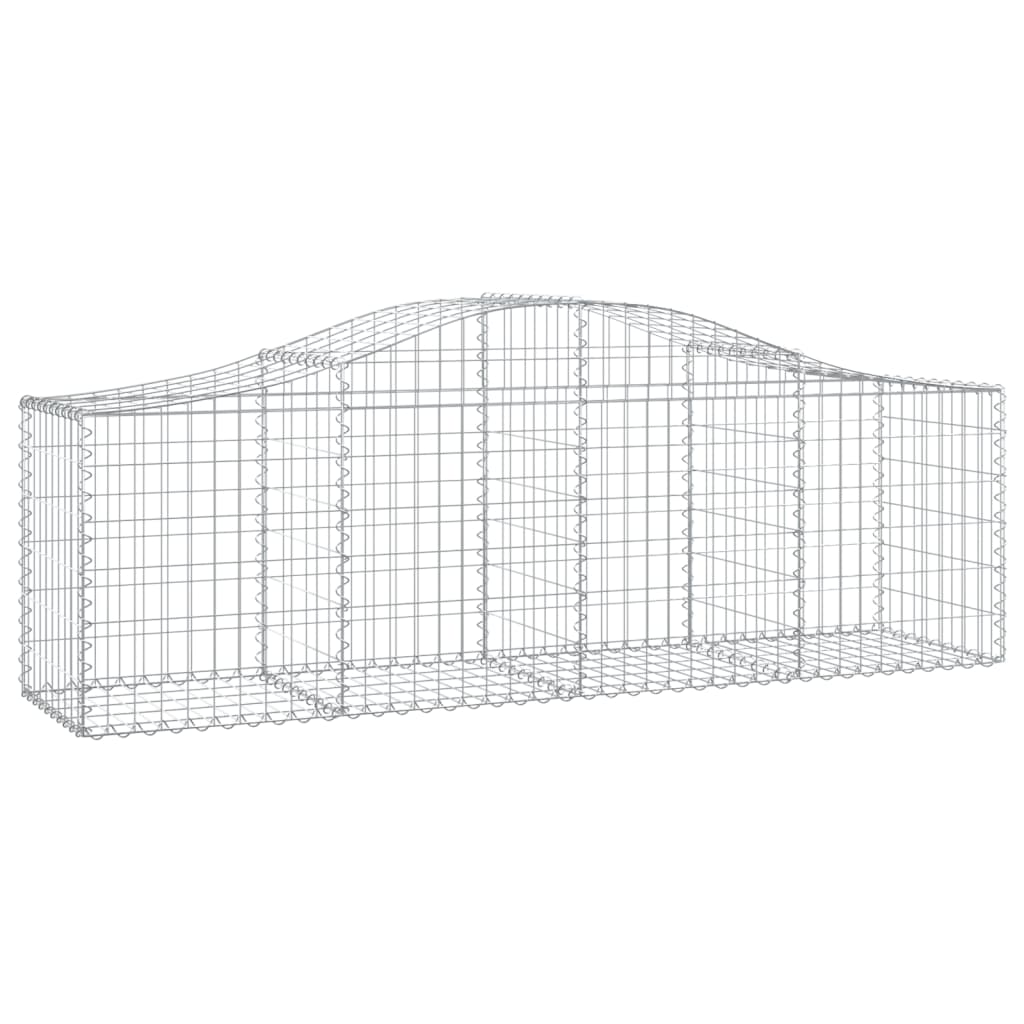 Cestos gabião arqueados 10pcs 200x50x60/80 cm ferro galvanizado