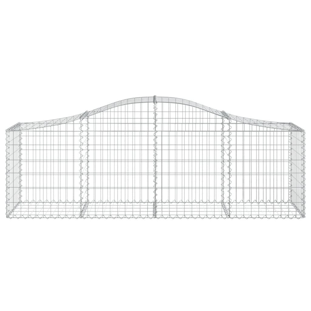 Cestos gabião arqueados 10pcs 200x50x60/80 cm ferro galvanizado