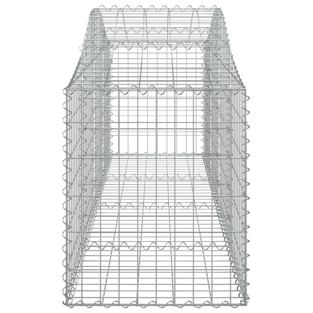 Cestos gabião arqueados 10pcs 200x50x60/80 cm ferro galvanizado