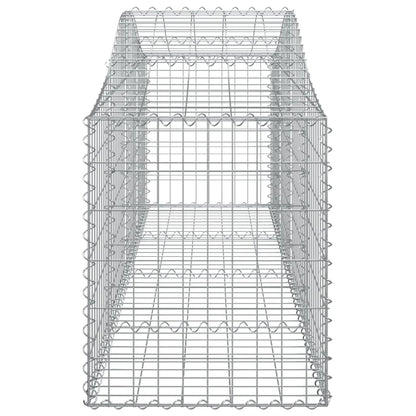 Cestos gabião arqueados 10pcs 200x50x60/80 cm ferro galvanizado