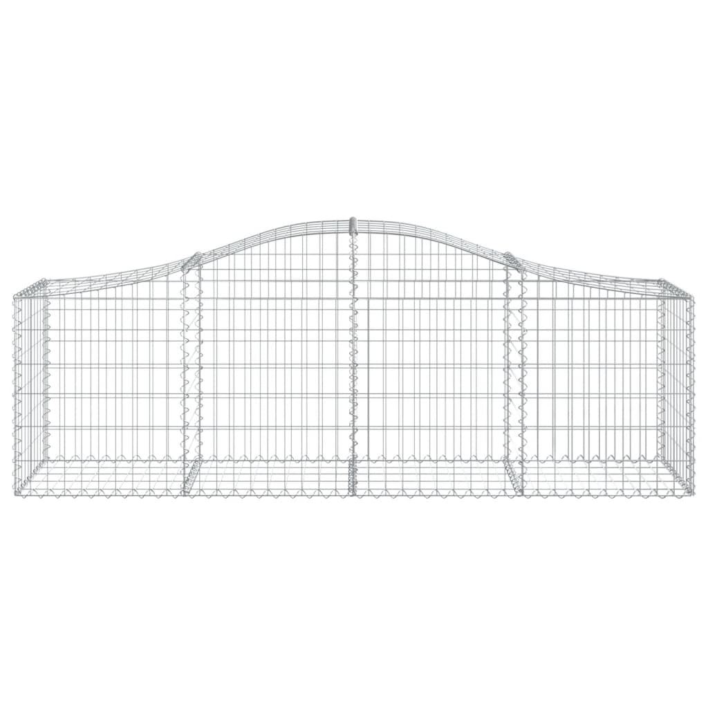 Cestos gabião arqueados 12pcs 200x50x60/80 cm ferro galvanizado