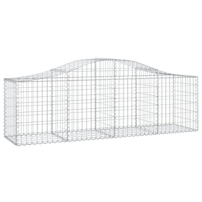 Cestos gabião arqueados 13pcs 200x50x60/80 cm ferro galvanizado