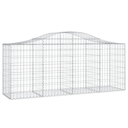 Cestos gabião arqueados 9 pcs 200x50x80/100cm ferro galvanizado