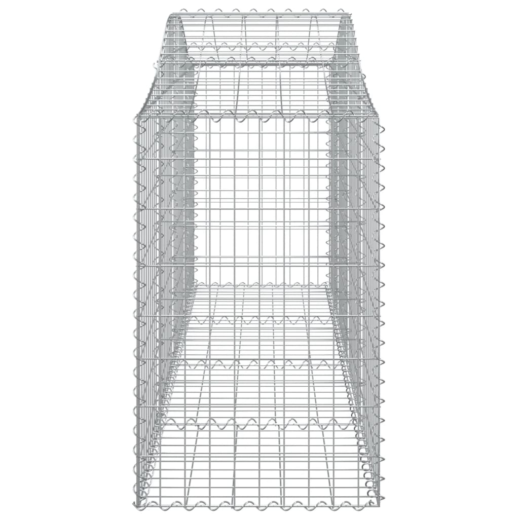 Cestos gabião arqueados 15pcs 200x50x80/100cm ferro galvanizado