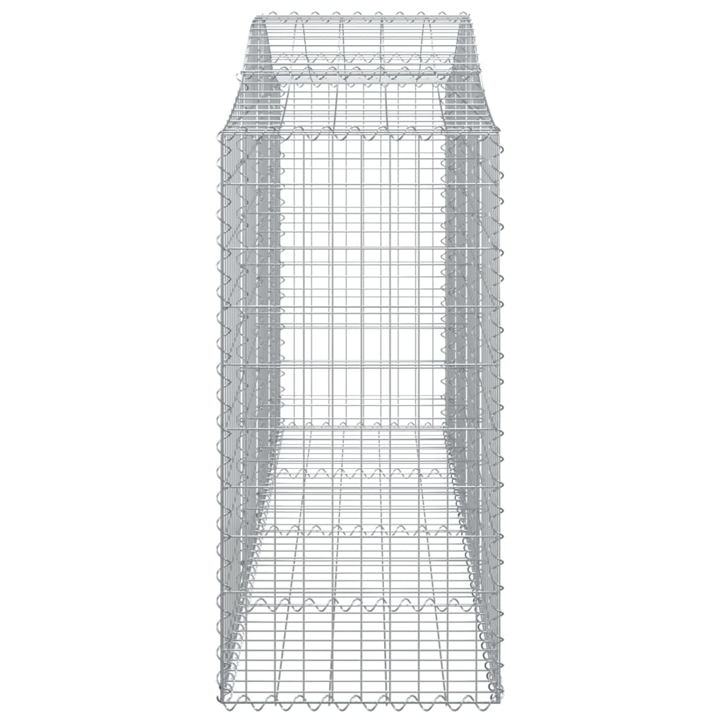 Cestos gabião arqueados 4pcs 200x50x100/120cm ferro galvanizado