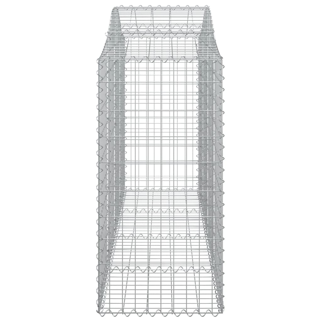 Cestos gabião arqueados 8pcs 200x50x100/120cm ferro galvanizado