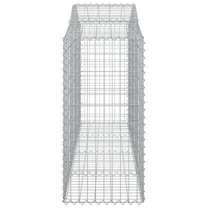 Cestos gabião arqueados 8pcs 200x50x100/120cm ferro galvanizado