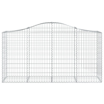 Cestos gabião arqueados 10 pcs 200x50x100/120 ferro galvanizado