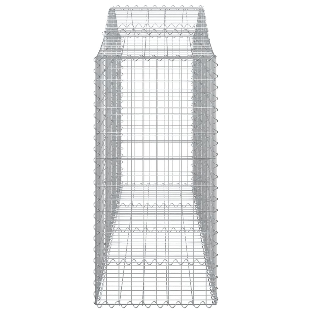 Cestos gabião arqueados 8pcs 200x50x120/140cm ferro galvanizado