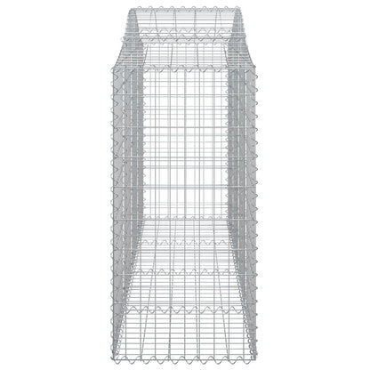 Cestos gabião arqueados 8pcs 200x50x120/140cm ferro galvanizado