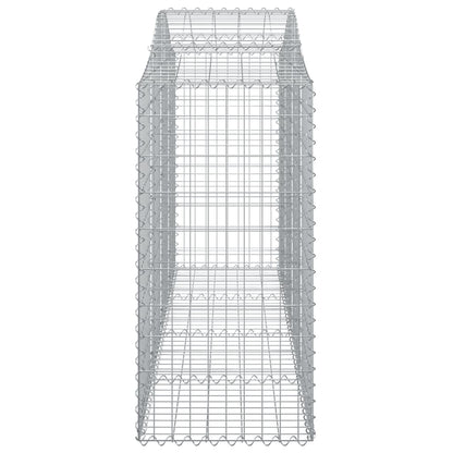 Cestos gabião arqueados 12pcs 200x50x120/140 ferro galvanizado