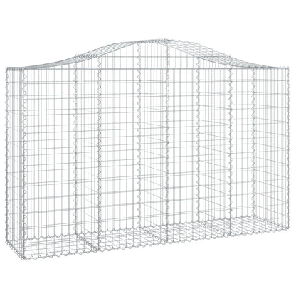 Cestos gabião arqueados 14pcs 200x50x120/140 ferro galvanizado