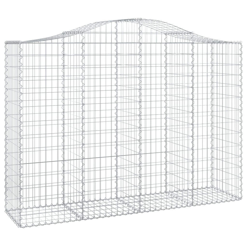 Cestos gabião arqueados 5pcs 200x50x140/160cm ferro galvanizado