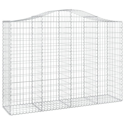 Cestos gabião arqueados 6pcs 200x50x140/160cm ferro galvanizado