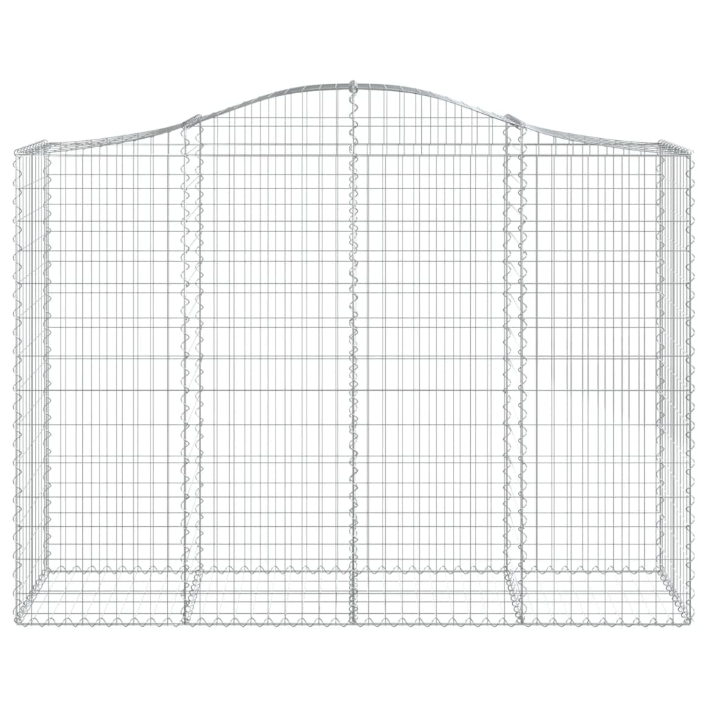 Cestos gabião arqueados 12 pcs 200x50x140/160 ferro galvanizado