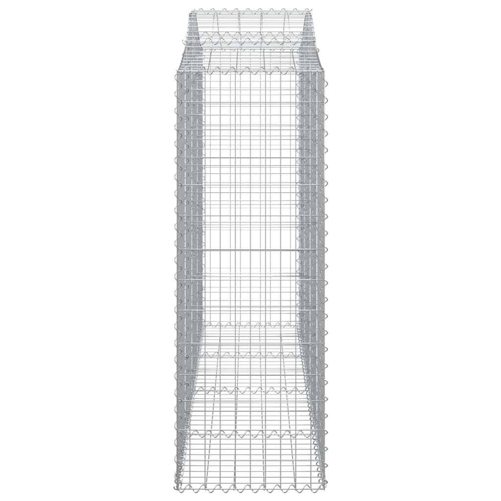 Cestos gabião arqueados 12 pcs 200x50x140/160 ferro galvanizado