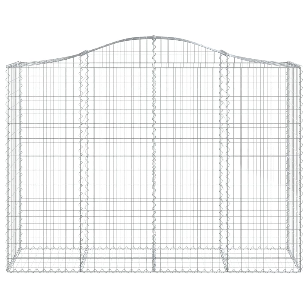 Cestos gabião arqueados 13 pcs 200x50x140/160 ferro galvanizado