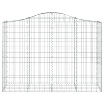 Cestos gabião arqueados 13 pcs 200x50x140/160 ferro galvanizado