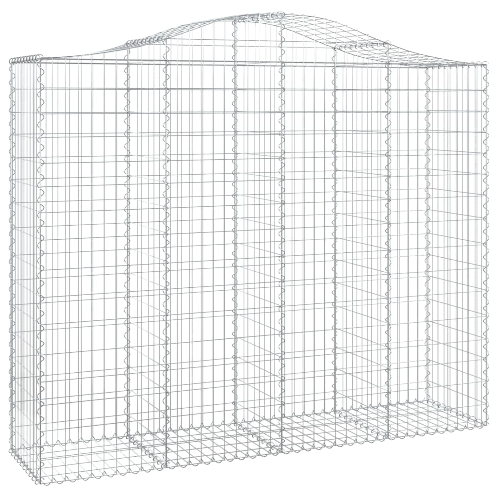 Cestos gabião arqueados 4pcs 200x50x160/180cm ferro galvanizado