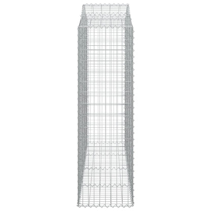 Cestos gabião arqueados 4pcs 200x50x160/180cm ferro galvanizado