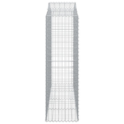 Cestos gabião arqueados 6pcs 200x50x160/180cm ferro galvanizado