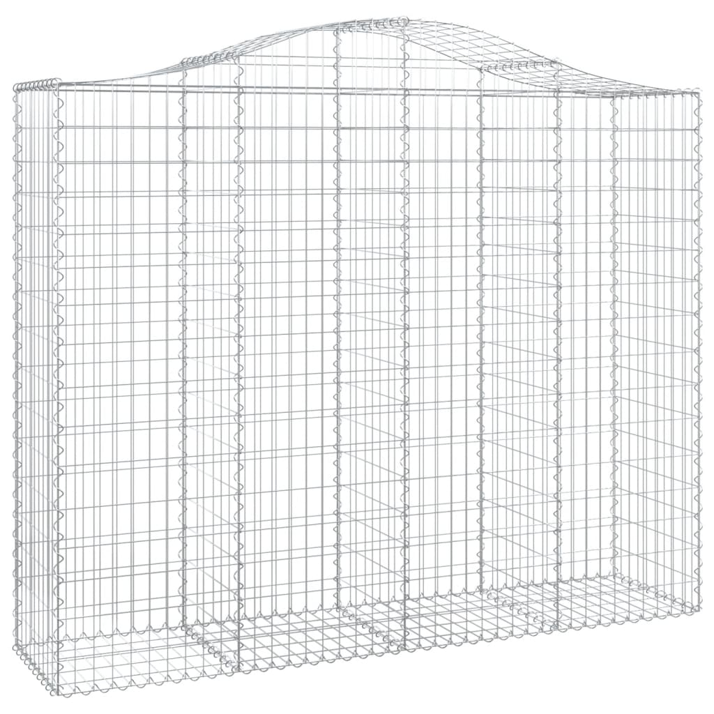 Cestos gabião arqueados 13 pcs 200x50x160/180 ferro galvanizado