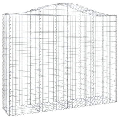 Cestos gabião arqueados 13 pcs 200x50x160/180 ferro galvanizado