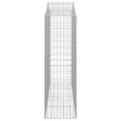 Cestos gabião arqueados 13 pcs 200x50x160/180 ferro galvanizado